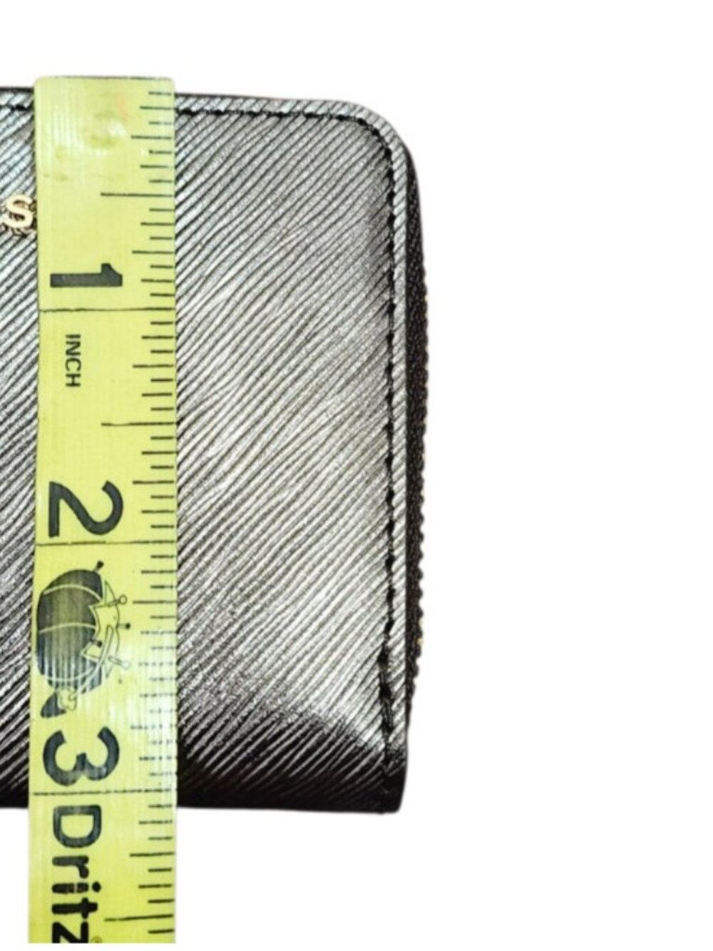 Michael Kors Jet Set Zip Around Wallet Small Saffiano Leather NWT Gold Logo - Picture 6 of 6